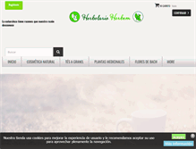 Tablet Screenshot of herbolarioherbem.com